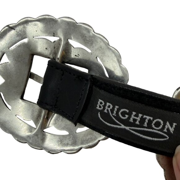 Brighton Vintage Sunflower Concho Belt with Genuine Leather Size Small - Picture 10 of 12